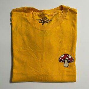 Eighty Eight Embroidered Mushroom Men’s T-Shirt Size Medium, Brand New